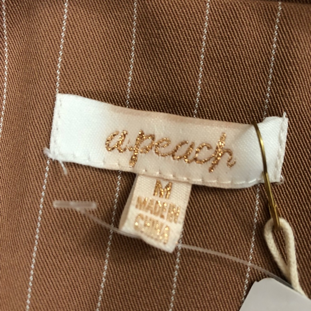 NWT Pink/Mauve Pinstripe Wrap Dress - Picture 2 of 5